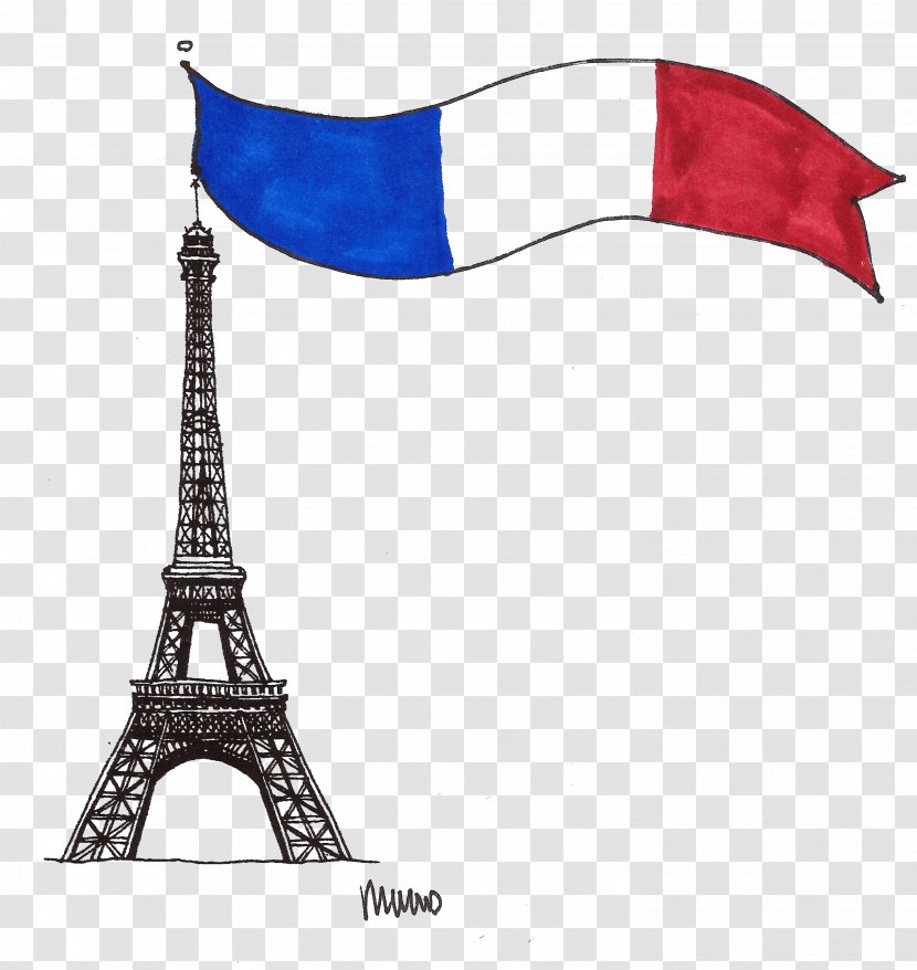Flag Of France French Paris Bistro Brie & Bordeaux Clip Art - Translation Transparent PNG