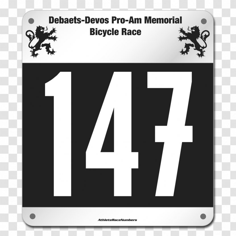 Competition Number Racing Bib Road Running - Cycling - Nordic Photo Frame Transparent PNG