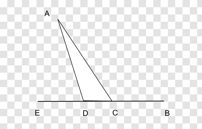 Triangle Circle Area - Black And White - Fig Transparent PNG