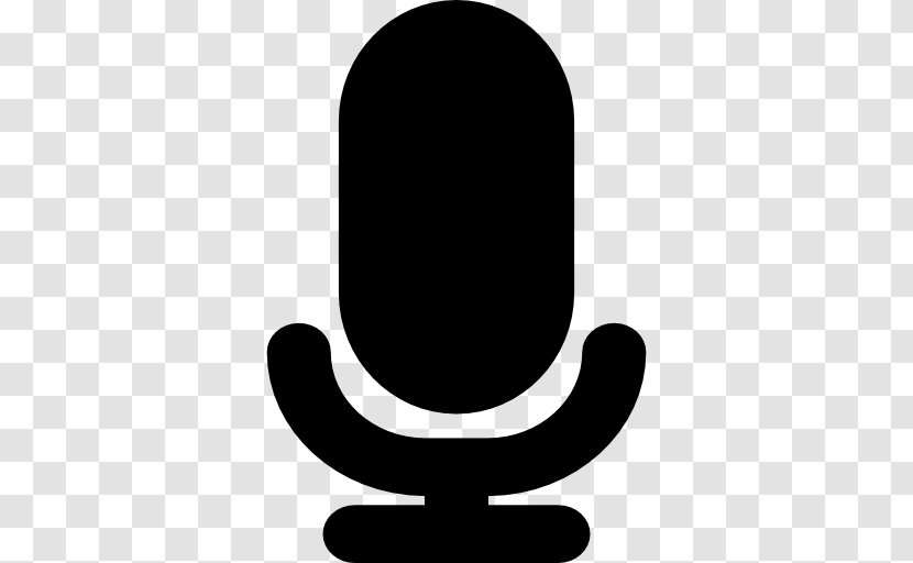 Microphone White Font Transparent PNG