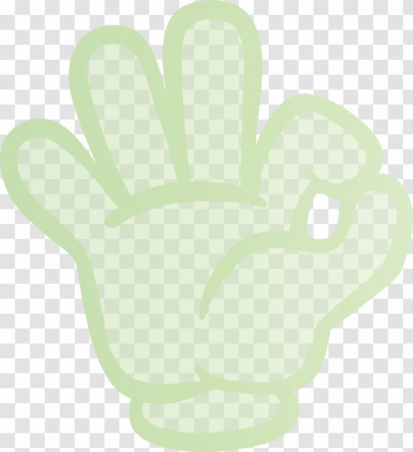 Green Hand Finger Plant Gesture Transparent PNG
