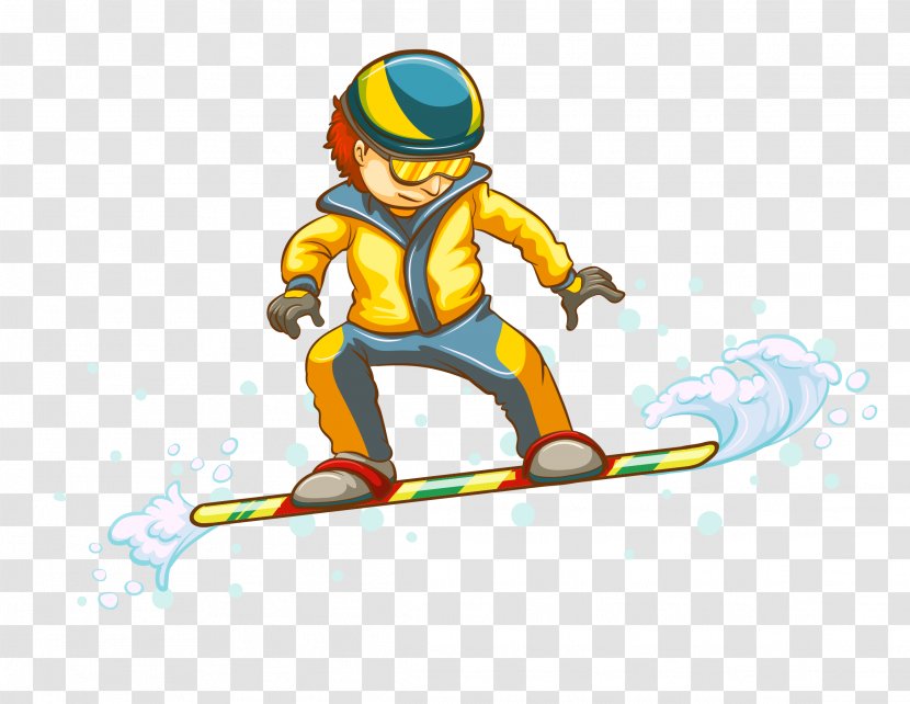 Sport Athlete Cartoon - Slope - Vector Hand Painted Campus Skateboard Games Transparent PNG