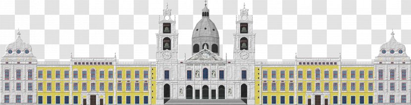 Palace Of Mafra Winter Baroque Architecture Facade Transparent PNG
