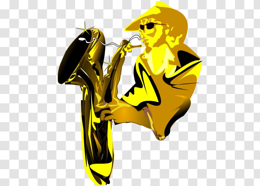 Saxophone Jazz Clip Art - Watercolor - Player Transparent PNG