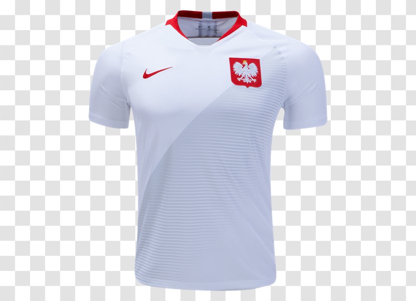 2018 World Cup Poland National Football Team Jersey Shirt Kit Transparent PNG