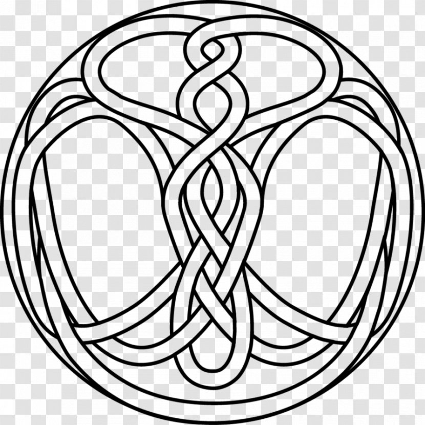 Celtic Knot Sacred Trees Symbol Tree Of Life Celts - Monochrome Transparent PNG