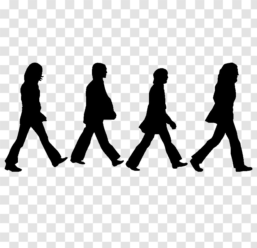 Abbey Road The Beatles Silhouette Drawing - Cartoon Transparent PNG