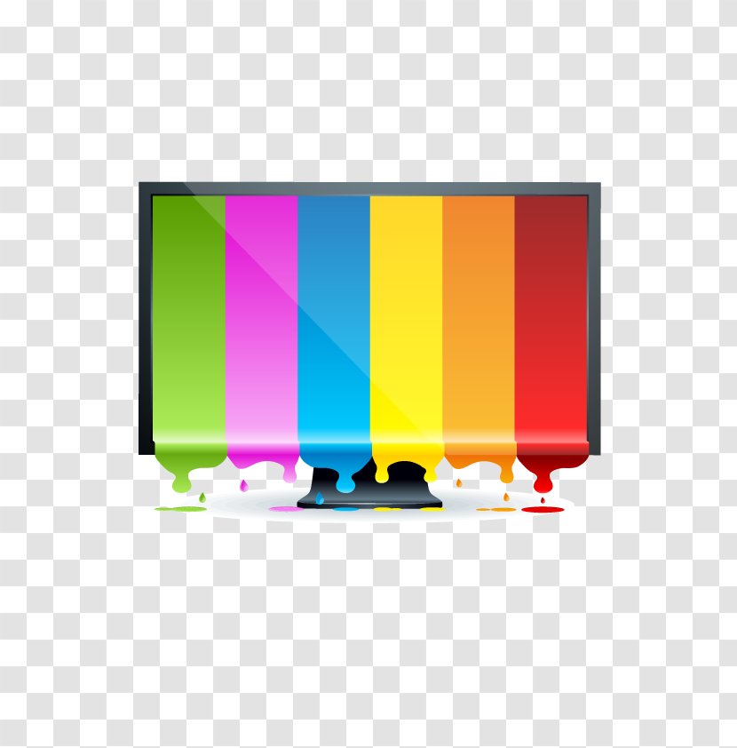 Computer Monitor Color Clip Art - Paint - Vector TV Transparent PNG