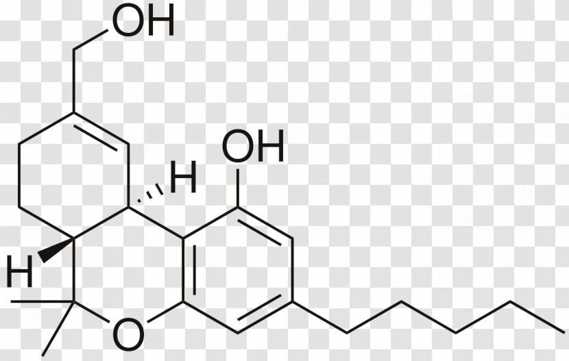 11-Hydroxy-THC Tetrahydrocannabinol-C4 11-Nor-9-carboxy-THC Cannabis - Drawing Transparent PNG