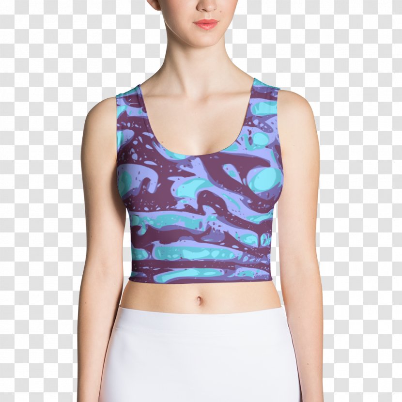 Crop Top Clothing T-shirt Sleeveless Shirt - Tree Transparent PNG