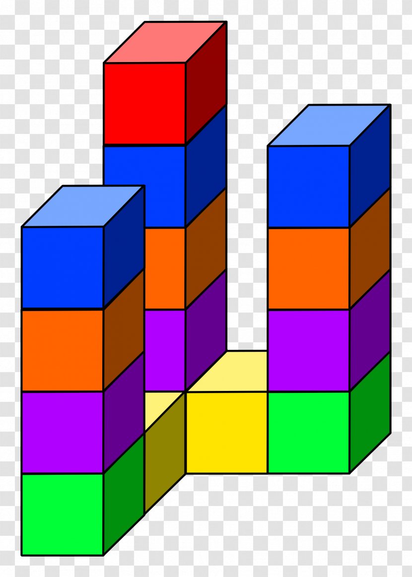 Unit Cube Square Puzzle Clip Art - Symmetry Transparent PNG