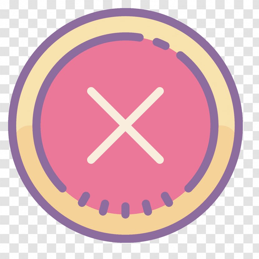 Clip Art - Pink - Disturbance Icon Transparent PNG