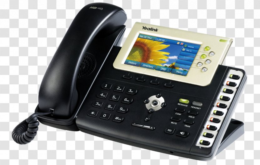 Yealink SIP-T38G VoIP Phone Session Initiation Protocol Business Telephone System - Voice Over Ip - Sip Transparent PNG