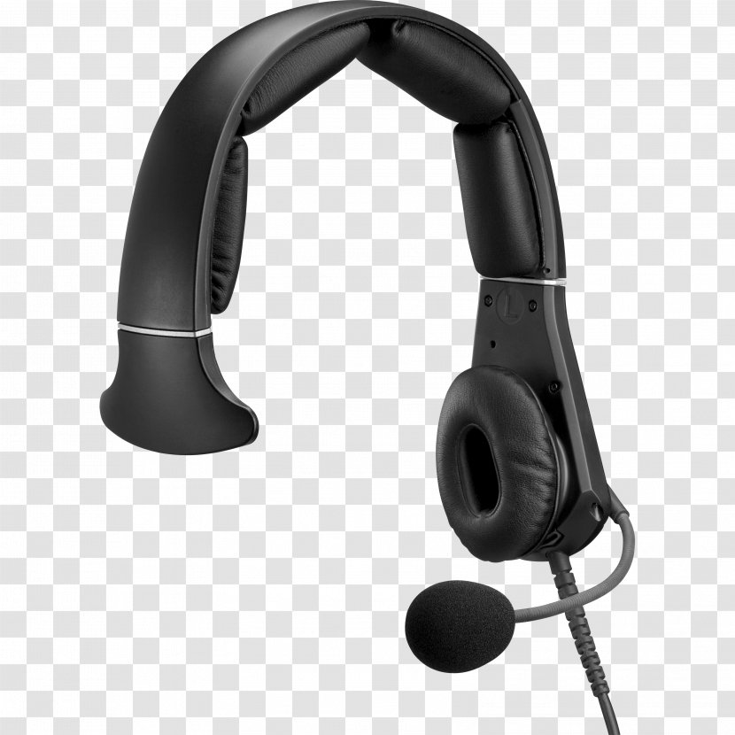 Microphone Headphones Headset XLR Connector Telex - Active Noise Control Transparent PNG