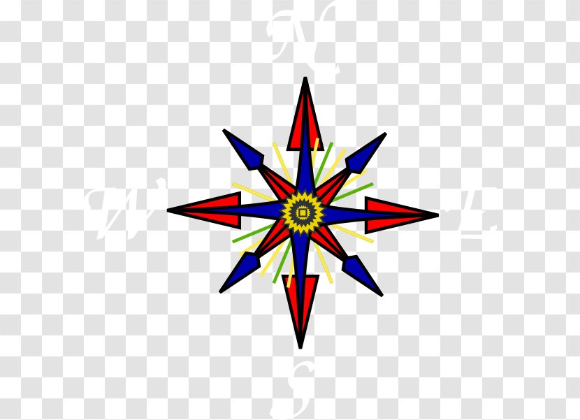 Compass Rose North Vegvísir Helm Of Awe - Map Transparent PNG