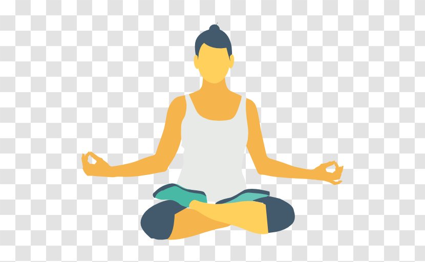 Lotus Position Meditation Clip Art - Yellow - Yoga ICON Transparent PNG