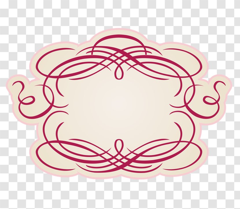 Pink Logo Pattern - Watercolor - Frame Transparent PNG