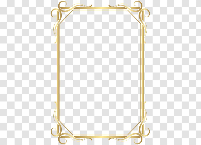 Gold Picture Frames Clip Art - Frame Transparent PNG