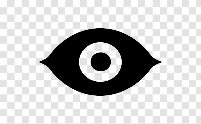 Symbol - Black And White - Eye Transparent PNG