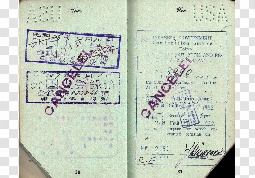 Travel Document Passport Socialist Republic Of Romania Visa - Letter Transparent PNG