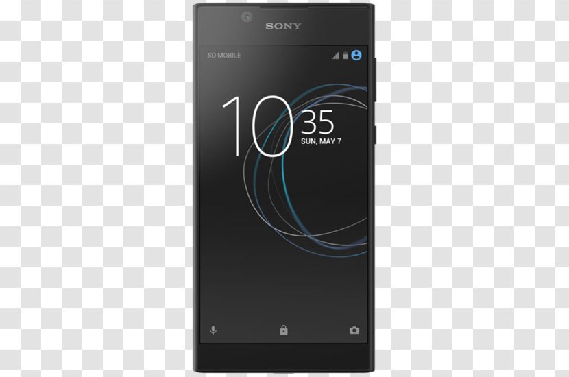 Sony Xperia XA1 索尼 4G Telephone - Black - Smartphone Transparent PNG