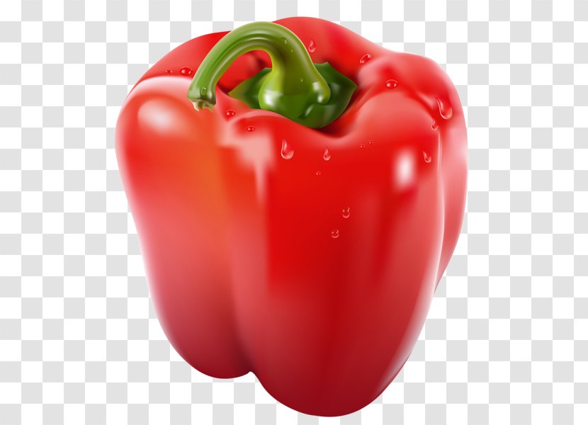 Bell Pepper Jalapexf1o Chili Clip Art - Paprika - Red Vegetables Transparent PNG