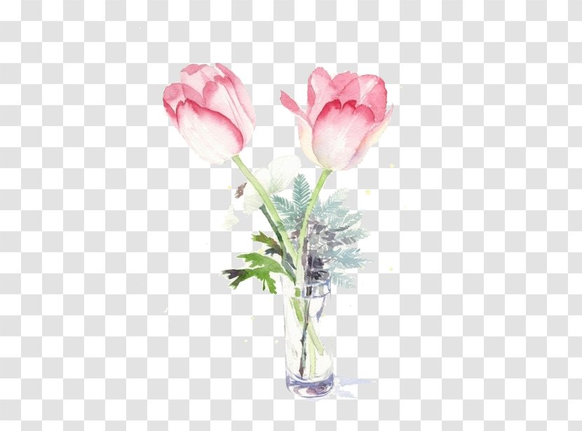 Watercolor: Flowers Watercolor Painting Drawing Illustration - Plant - Tulip Transparent PNG