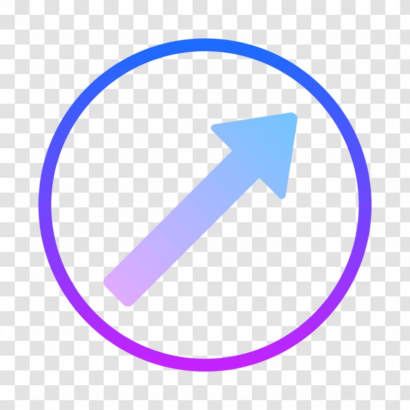 Triangle Number Line Product Design - Symbol - Circled Up Right 2 Transparent PNG