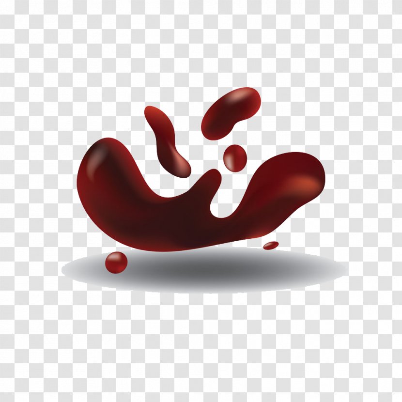 Blood Euclidean Vector Red - Watercolor Transparent PNG
