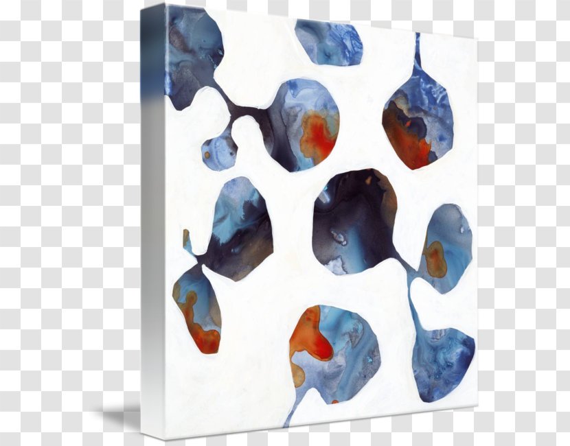 Plastic Gallery Wrap Cobalt Blue Canvas - Tropical White Morningglory - Design Transparent PNG