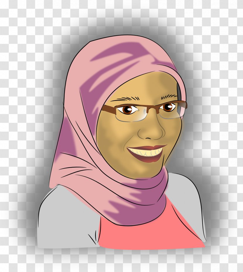 Clip Art Women In Islam Vector Graphics Woman - Neck - Mosque Transparent PNG
