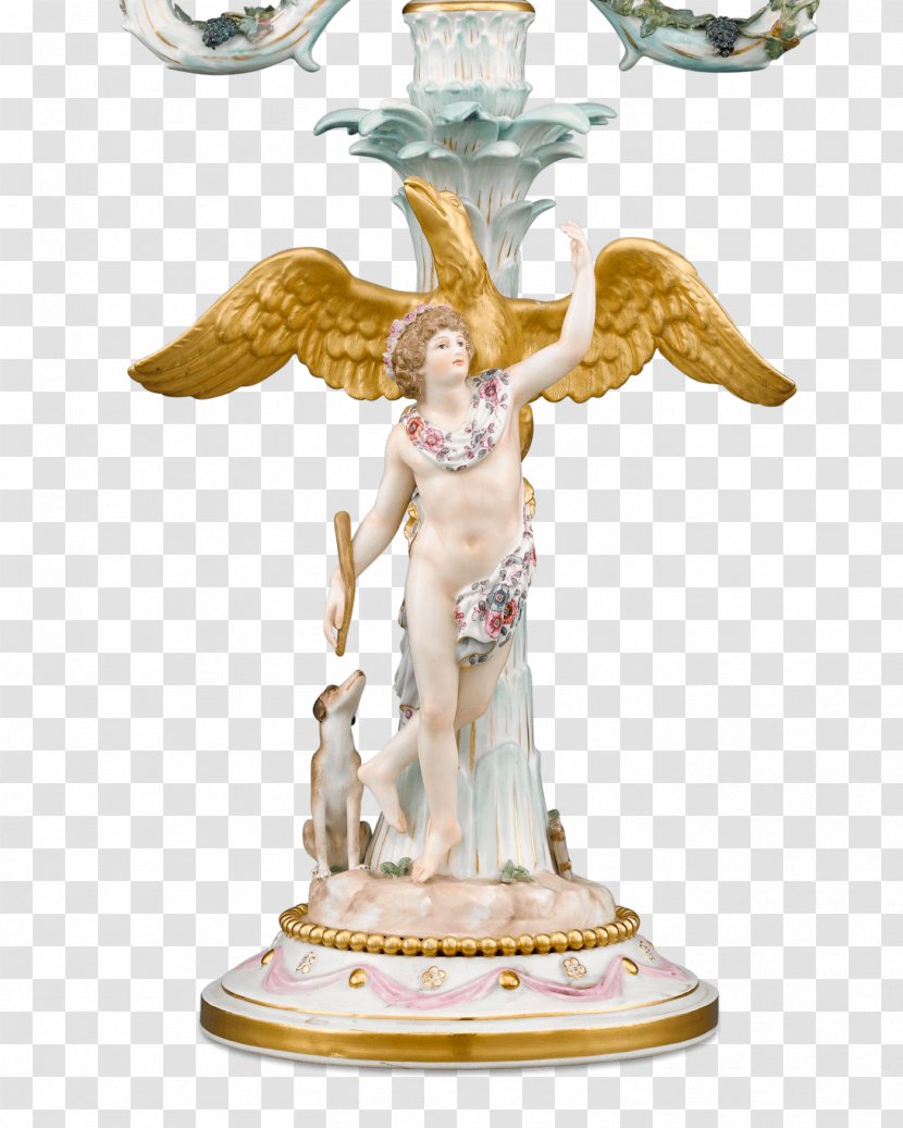 Meissen Porcelain Candelabra Candlestick - Blue And White Pottery - Fictional Character Transparent PNG