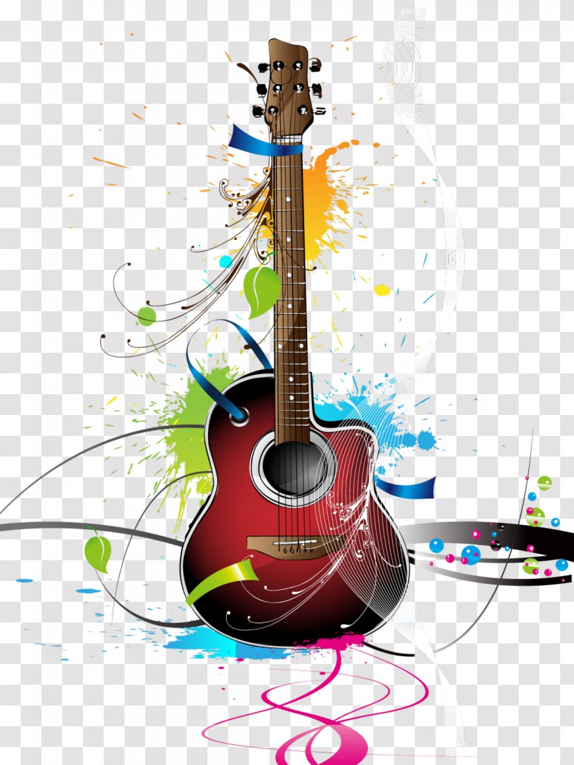 Electric Guitar Musical Instruments Acoustic - Heart Transparent PNG