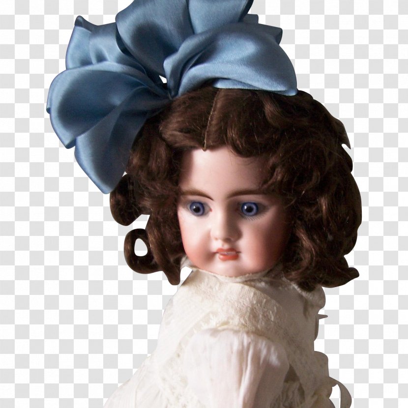 Headpiece Brown Hair - Child - Antique Doll Transparent PNG