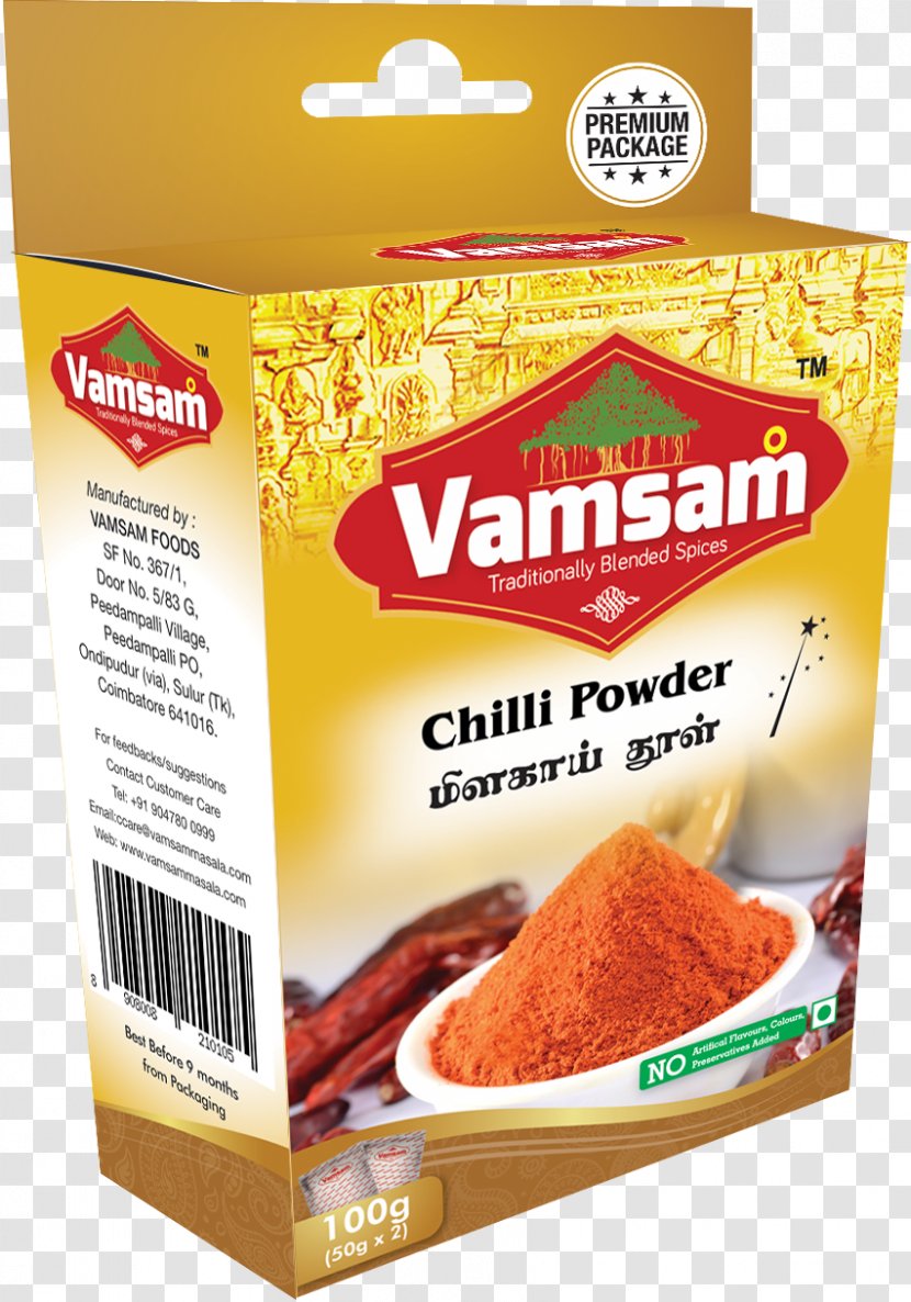 Chili Powder Food Spice Mix Seasoning - Natural Foods Transparent PNG