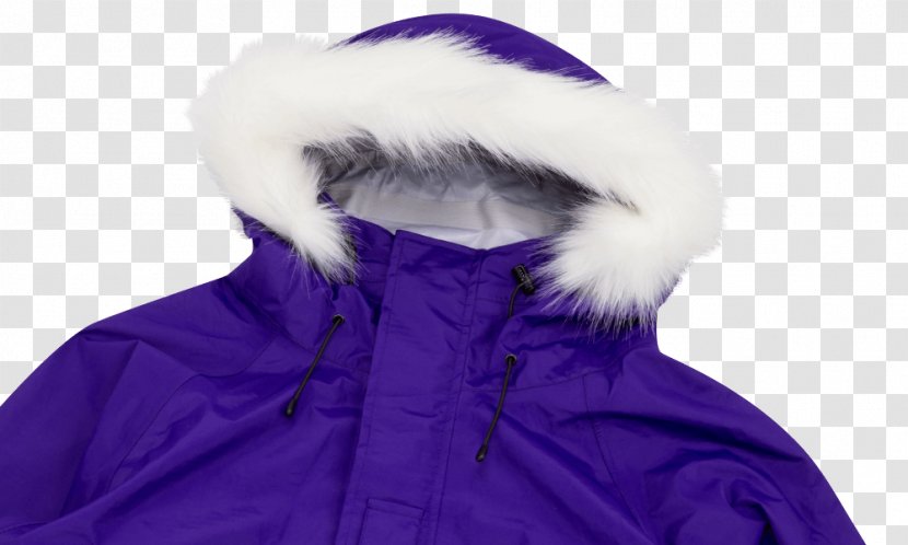Purple Fur Supreme Taped Seam Jacket Military Neck - Men With Hood Transparent PNG