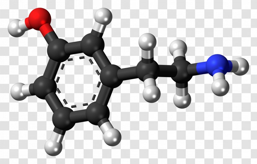 Dopamine Molecule Brain Neurotransmitter Levodopa - Cartoon - Formula 1 Transparent PNG