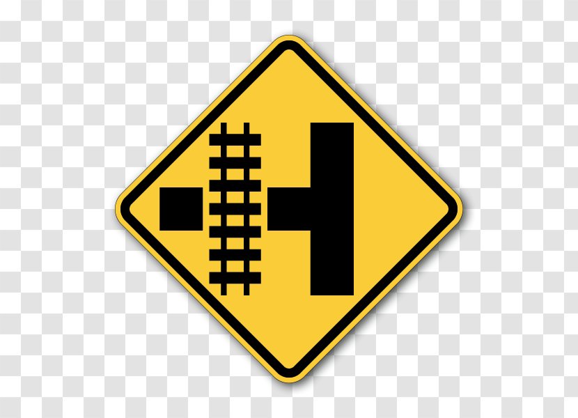 Rail Transport Train Level Crossing Track Traffic Sign - Text Transparent PNG