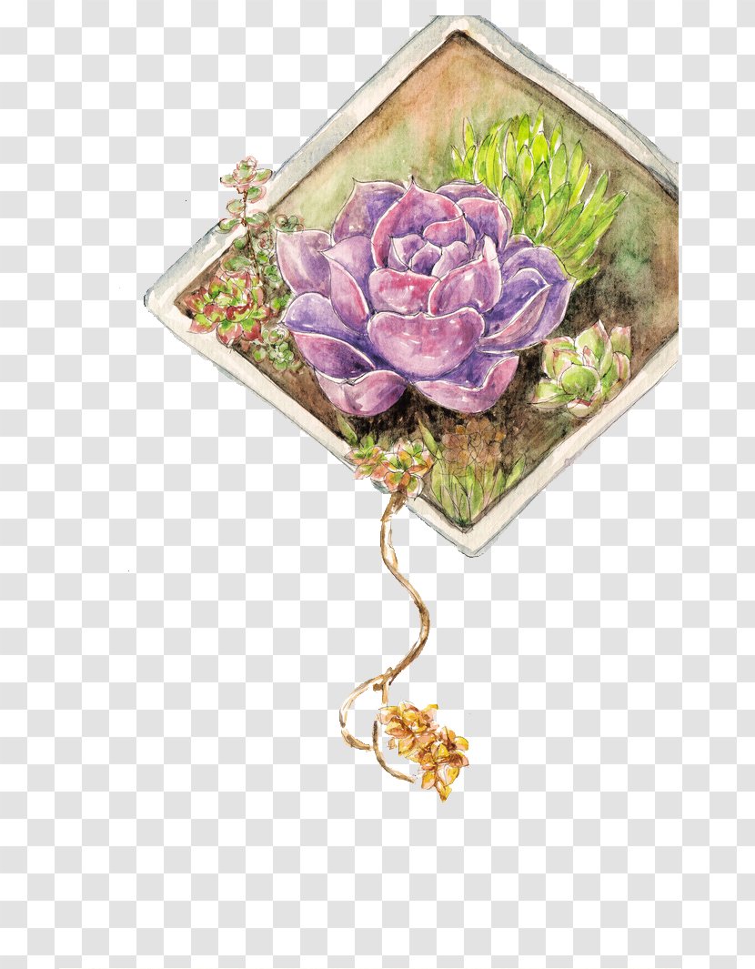 Rose Purple Succulent Plant - Pearl - Multi-pearl Transparent PNG