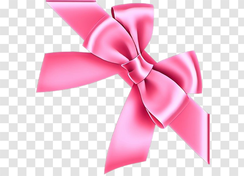 Ribbon Bow - Pink - Embellishment Tie Transparent PNG