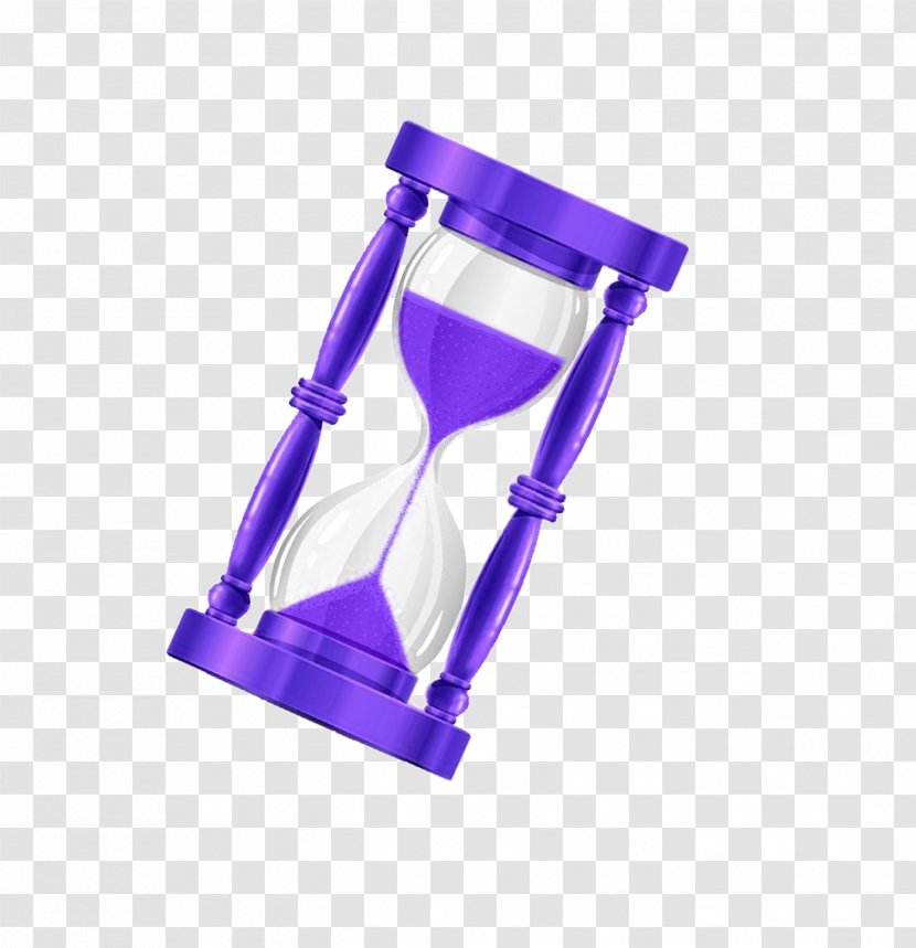 Hourglass Time Icon - Designer - Purple Transparent PNG