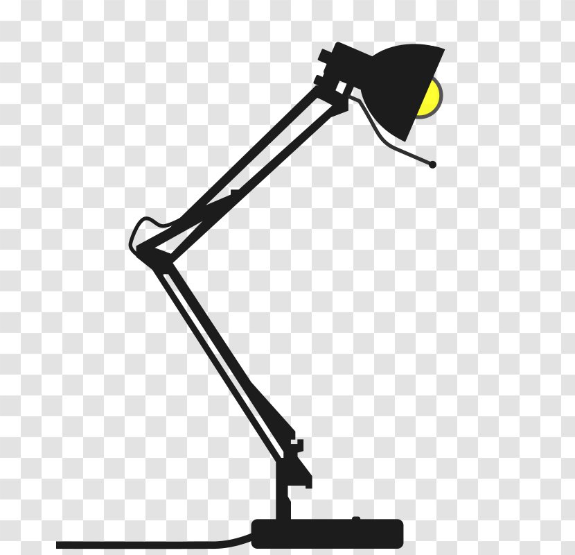 Electric Light Lamp Clip Art - Black Transparent PNG