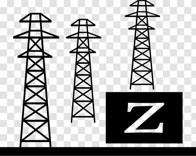Electricity Electrical Substation Transmission Tower Electric Power - Transformer Transparent PNG