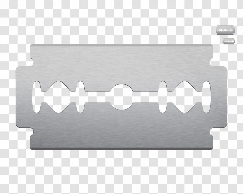 Safety Razor Blade Shaving Knife - Rectangle - Grey Transparent PNG