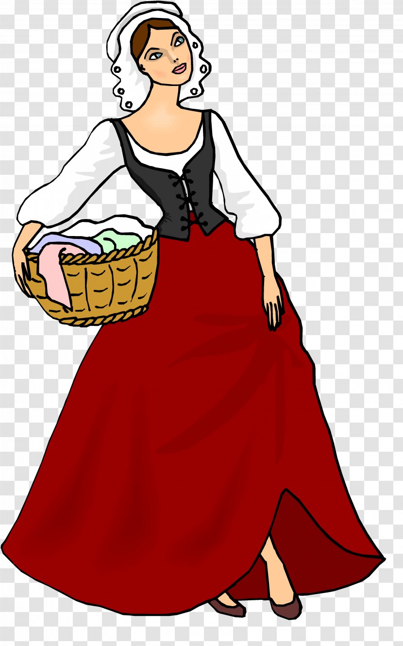 Middle Ages Peasant Woman Knight Clip Art - Heart Transparent PNG