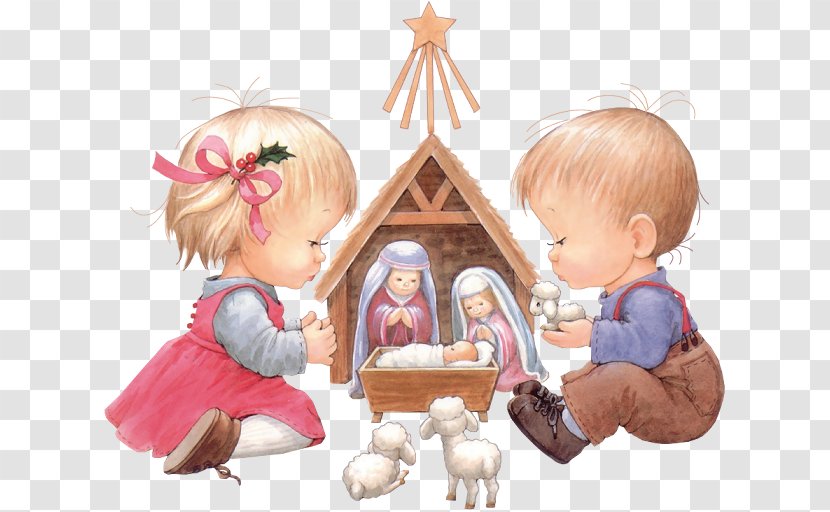 Christmas Day Nativity Scene Image Clip Art Drawing - Play - Santa Claus Transparent PNG