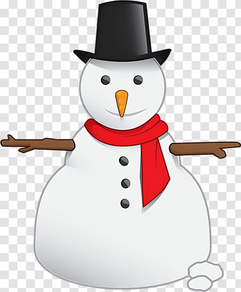 Snowman - Cartoon - Bird Flightless Transparent PNG