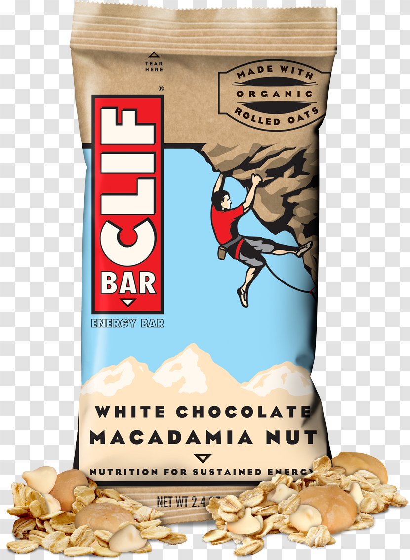 Chocolate Bar Clif & Company Energy Protein - Chip - Macadamia Nuts Transparent PNG