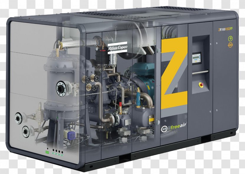 Rotary-screw Compressor Atlas Copco Scroll Business - Electronics Transparent PNG