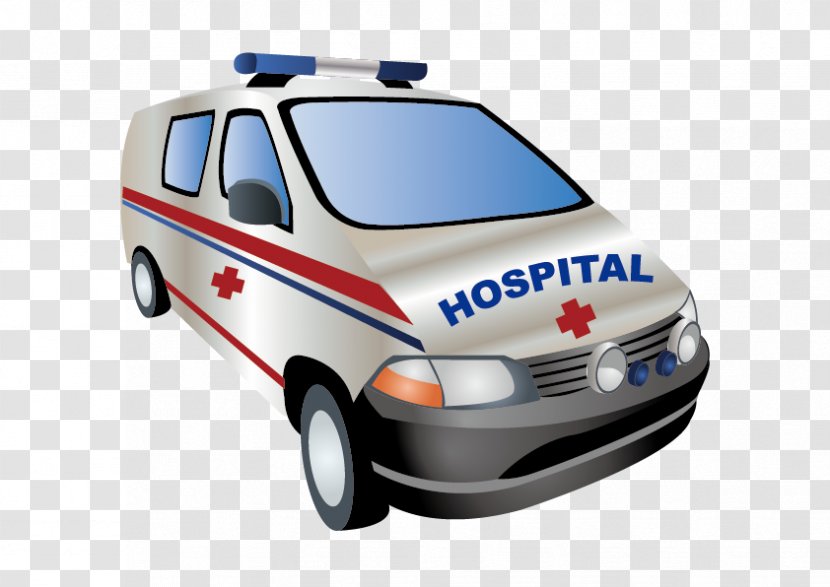 Police Ambulance Icon - Vehicle - Vector Transparent PNG